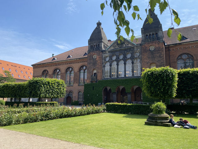 Royal Danish Library Park In Copenhagen, Denmark.