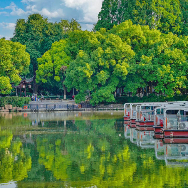 澱山湖風景區：湖光山色