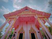 วัดเขาทุเรียน(วัด)สีชมพู  จ.นครนายก