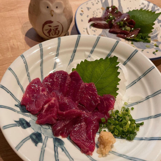 【八代】馬刺し！からし蓮根！熊本郷土料理✨