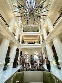 シンガポール　シンガポール観光　Raffles Singaporeは白亜のホテル！