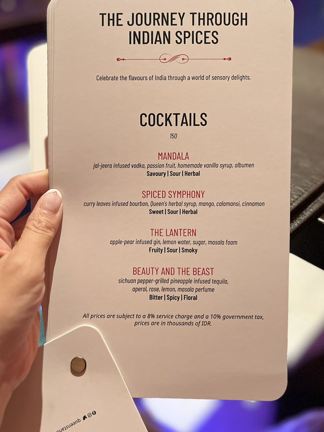 【インドネシア バリ島】本格的なCocktailがいただけるインド料理屋さん😋