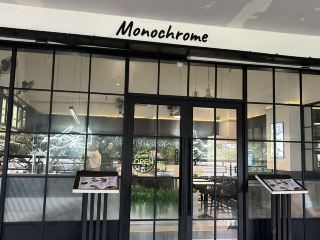 Monochrome: A Chic White-and Black Cafe for Coffee Lovers Near Cisauk Station