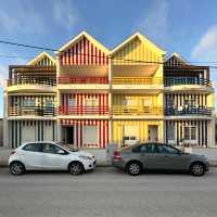 Stripes & Sea Breezes: A Colorful Stroll in Costa Nova