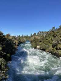 紐西蘭北島｜Huka Falls｜Taupo 的藍色奇蹟