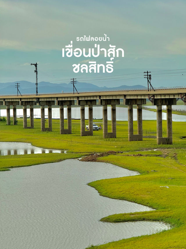 หน้าฝนนี้ ไปถ่ายรูปกับรถไฟลอยน้ำกันนน 💚💦