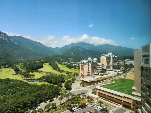 울산바위를 가까이서 볼 수 있는 카페