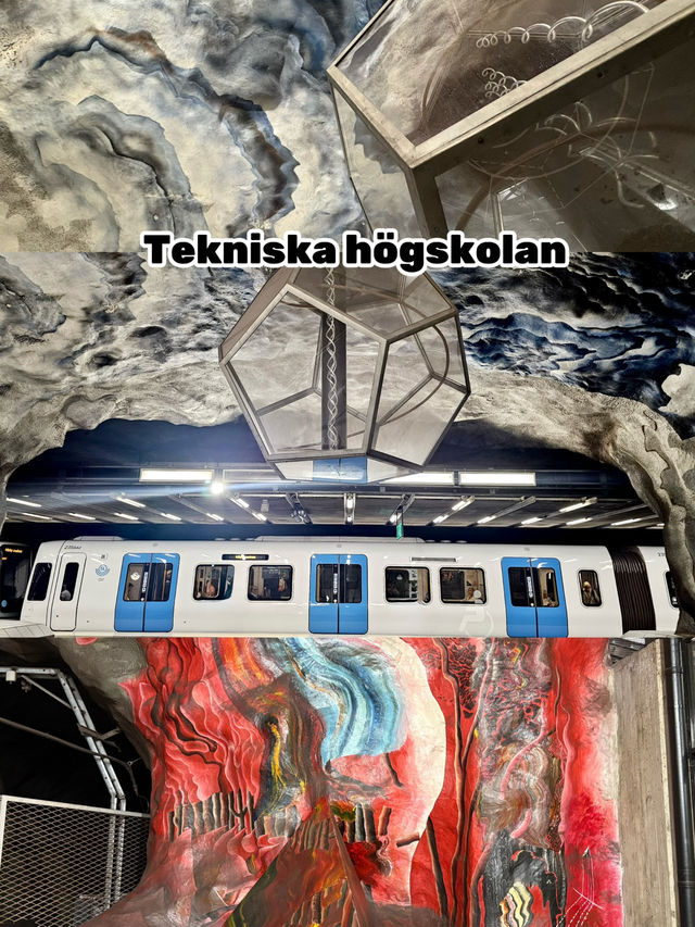 The fusion of art and metro. only in Stockholm