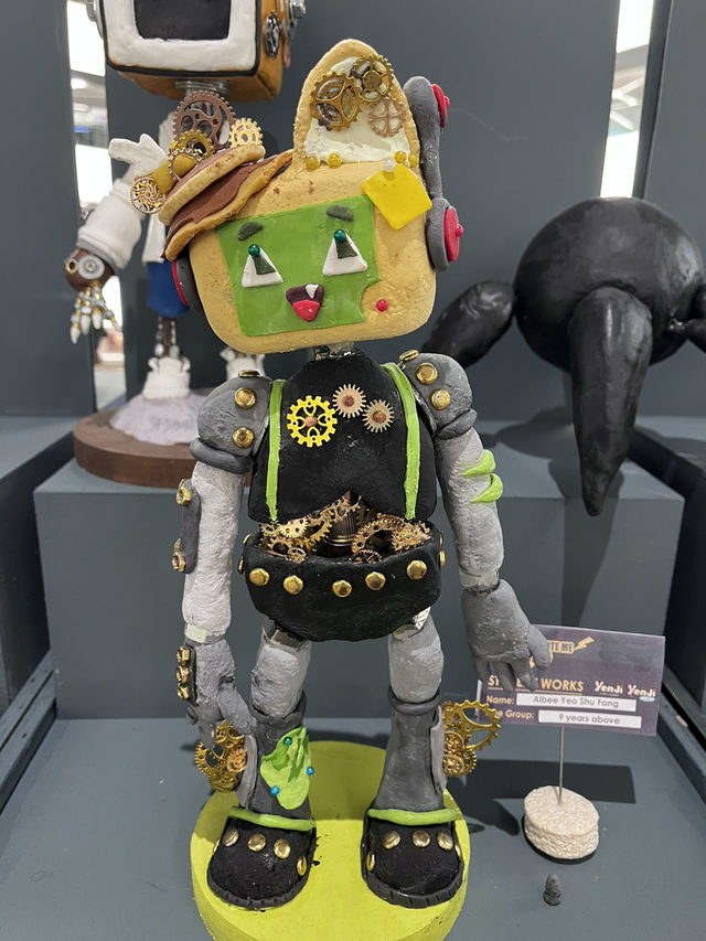 Rust & Retro: Handcrafted Clay Robot Exhibition by Young Creators