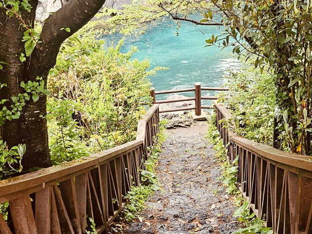 The Stunning Dragon's Pool and Suspension Bridge