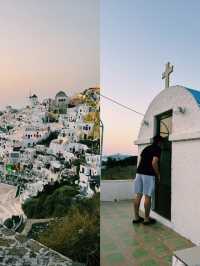 황금빛 석양이 물든 마을, 산토리니 이아