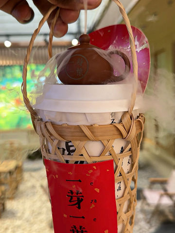 Famous steaming tea in an Ancient Town