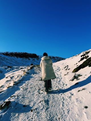 Reykjadalur, a natural hot spring valley in Iceland