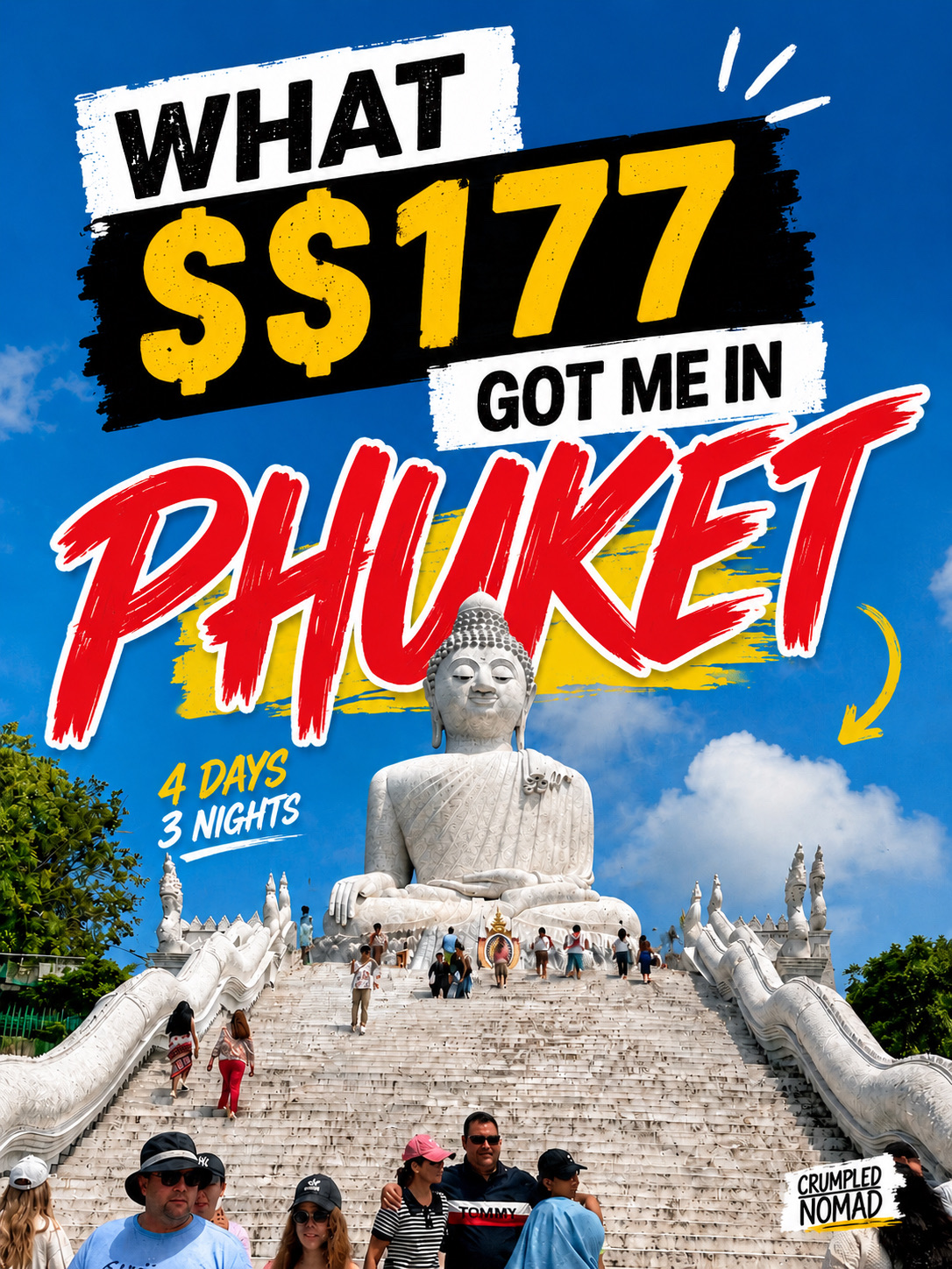 Four days and three nights in Phuket turned out to be one of the easiest and most enjoyable trips I’ve had in a while.

The direct Scoot flight cost just S$177 return per person, and we rented a car for just over S$20 a day. Having our own transport made a huge difference. No waiting for taxis, no planning around transport schedules, just the freedom to explore the island at our own pace.

Over four days, we enjoyed seafood by the beach, had a meal at MK Restaurant, wandered through local night markets, and sampled plenty of Thai food along the way.

We visited Phuket Old Town, the Big Buddha, local fishing villages, shopping malls, Bangla Road and Patong Beach. Each area offered a different side of Phuket, from quiet local communities to lively tourist hotspots.

For accommodation, we stayed at Best Western Patong Beach, which provided a convenient base for exploring the island.

Flights, hotel and car rental were all booked through Trip.com.

Simple. Easy.

Sometimes the best holidays are the ones where everything works exactly as planned and all you need to do is enjoy the journey.

#phukettrip #thailandtrip #phuket #thailand #singaporetravel #tripcom #bestwesternpatong #patongbeach #phuketoldtown #bigbuddhaphuket #traveldeals #travelplanning #crumplednomad #experiencefirst #weekendgetaway