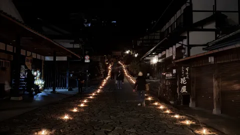 From Nagoya: A One-Day Journey to Inuyama Castle, Tsumago-juku, and the Magome-juku Ice & Snow Lantern Festival — traveler post in Ena