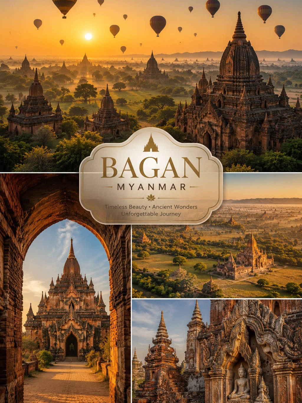 🇲🇲 Bagan — A Thousand Temples, One Endless Dream. 🛕