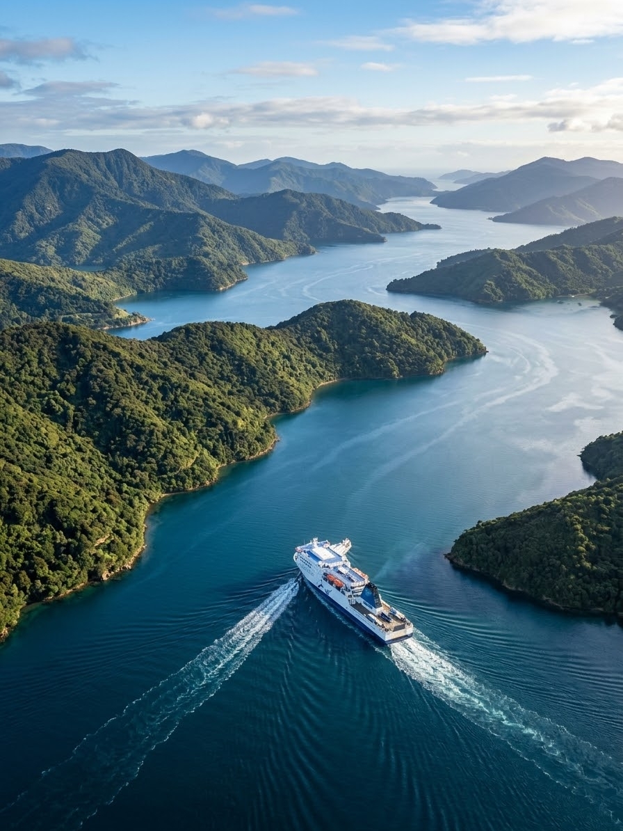 ⛴️🌊 Picton — a small port town that serves as the gateway to Marlborough Sounds 🇳🇿💙