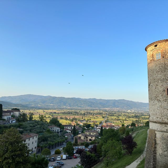 Fantastic scenery view of Anghiari 