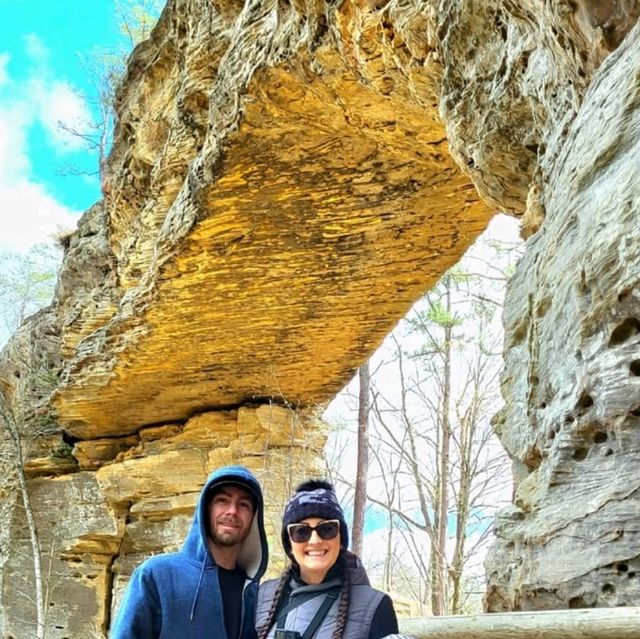 See the magnificent 30-foot wide natural sandstone rock bridge