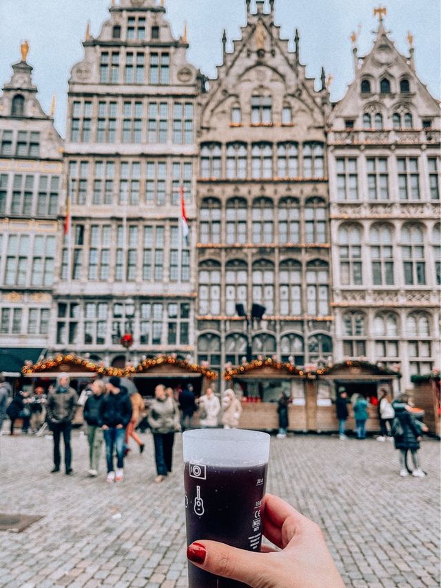 First time trying Glühwein in Belgium🍷