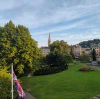 Unique scenery in the Parade Garden in Bath