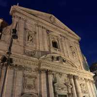 A Rome in the evening