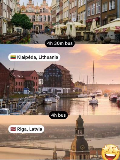 🌍✨ Why visit one country when you can easily explore three in the same trip?