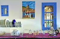 Located at the entrance of the old city, Alehali Fafa Hotel, Chefchaouen, Morocco.