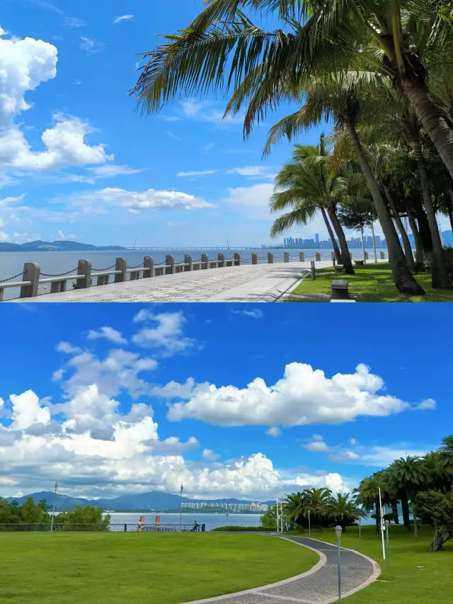 深圳に～深圳に～海を見ることができる公園