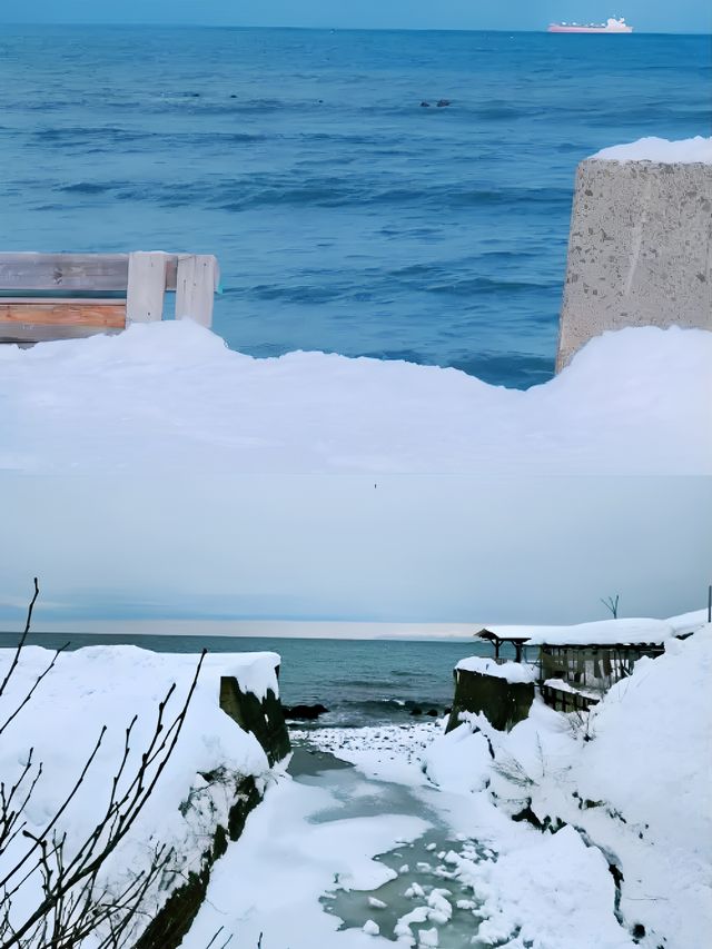 北海道必打卡～朝里～冬日裡最美海岸線