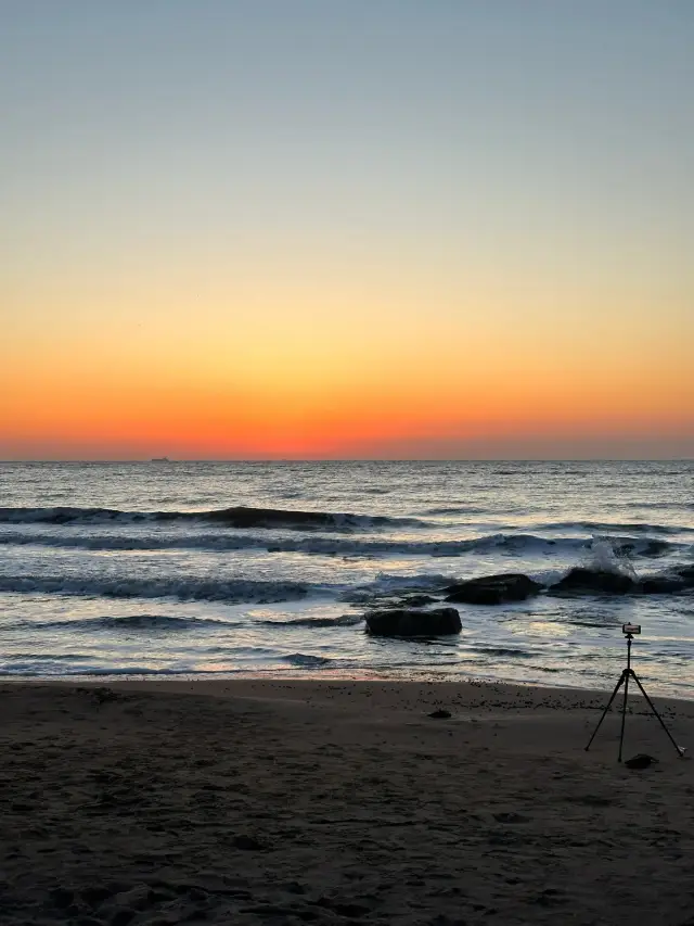 At Qinhuangdao!! A stunning sunrise!!