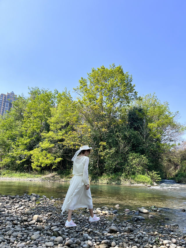 溫江城區免費耍水的地方，巴適得板