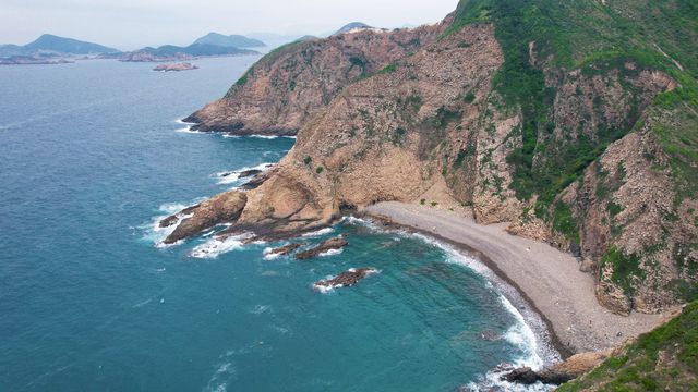 香港破邊洲，治癒系藍色海洋