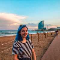 Barceloneta Beach is Beautiful at Sunset 🇪🇸