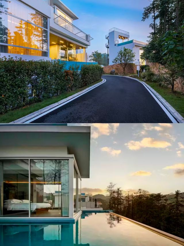莫干山懸空泳池「不是巴里島小眾酒店。