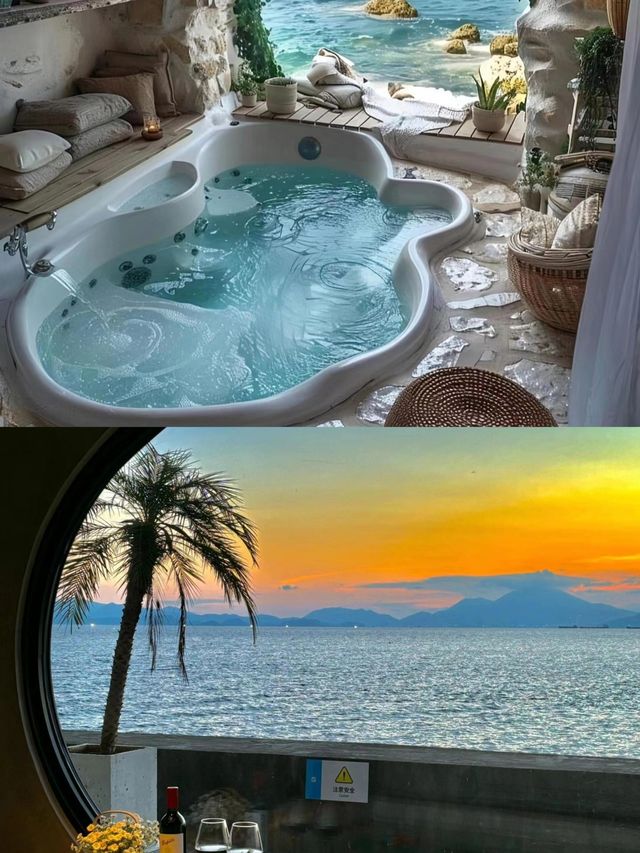 情侶深圳之旅!住進海景房!不想退房