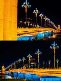 夜泊並州橋（二）——太原·迎澤大橋。