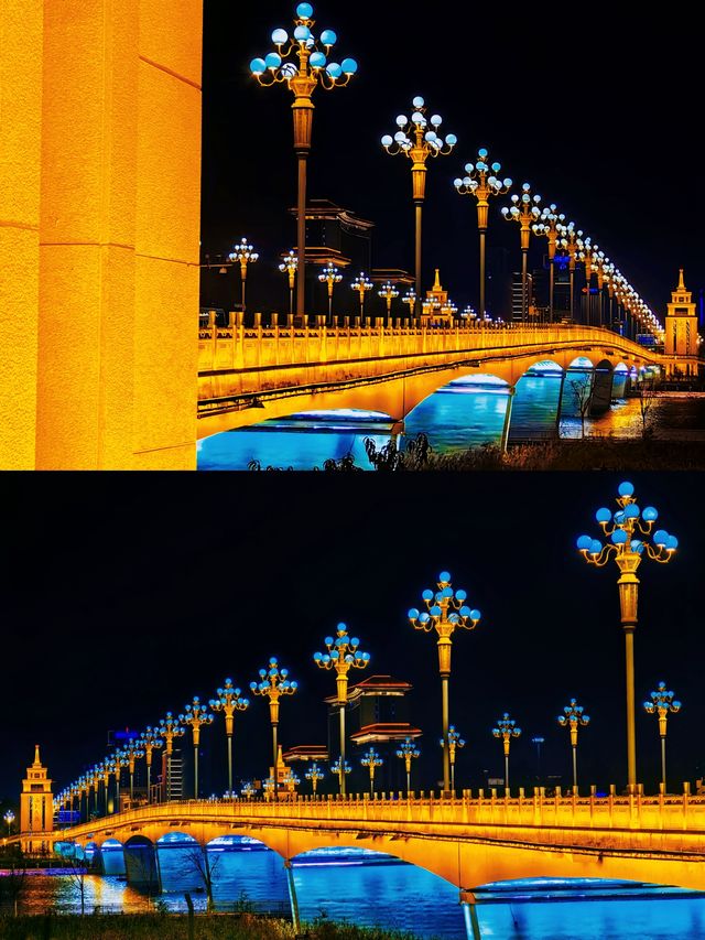 夜泊並州橋（二）——太原·迎澤大橋。