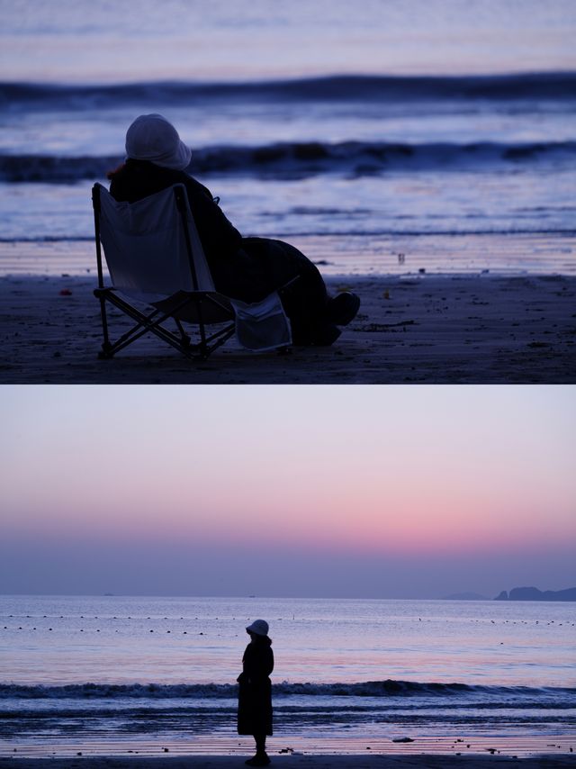 浪漫的具象化陪你一起看海上日出