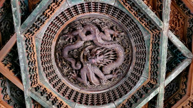 北京古代建築博物館的藻井