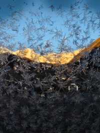 太幸運了吧，不僅看到了日出還看到了冰花