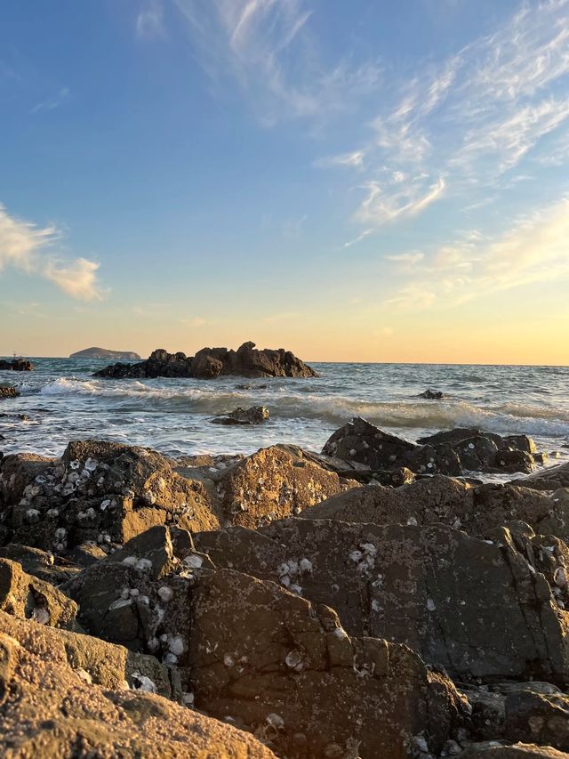 冬日銀沙灘絕美日出