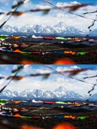 當雪山碰上經幡,靈魂碰上祝福