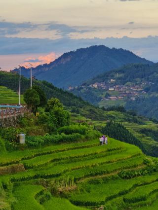The earth’s most beautiful curve hides in the deep mountains—the sky mirror of Jiabang rice terraces 