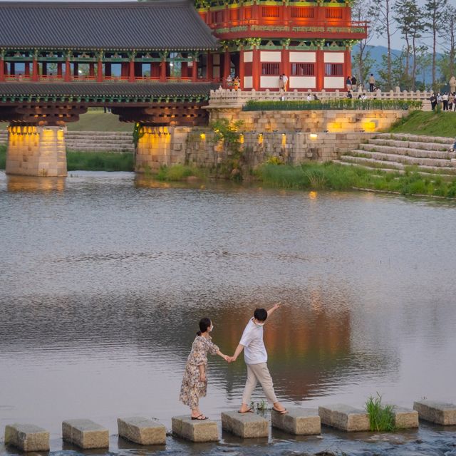 경주 야경 원탑 월정교!