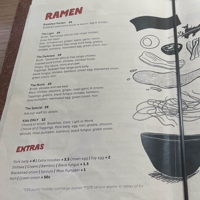 悉尼 超酷的汽修廠+日式拉麵店 份量超足！