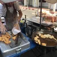 Special decorations and food for CNY in Bangkok