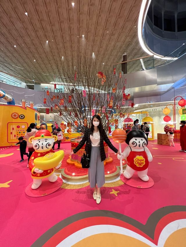 香港打卡🍀東涌東薈城新春珍寶珠主題佈置