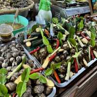 Very lively night market in Bangkok