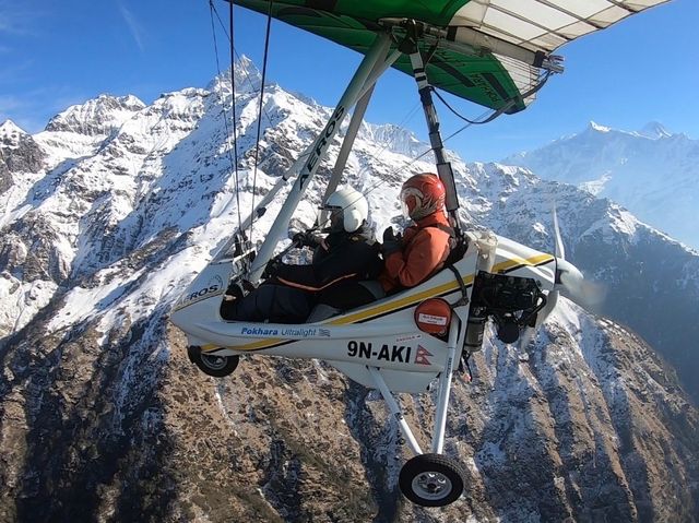 Ultra light plane at Pokhara, Nepal 